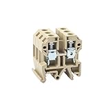 10Pcs SAK10EN Din Rail Terminal Block Screw Clamp Connector for Industrial Electrical Panels