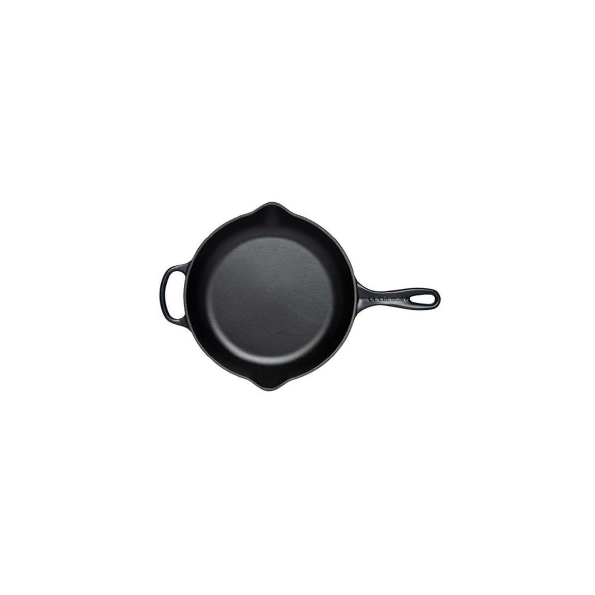 Le Creuset Skillet Profond Fonte Émaillée Signature 30 Cm Noir Mat - Poignée Assistance & Becs Verseurs