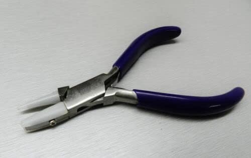 Pliers Round and Flat Nose Nylon Jaw Bead Wire Working Forming Bending Tool Plus Extra Set of Nylon Jaws Included By JTS