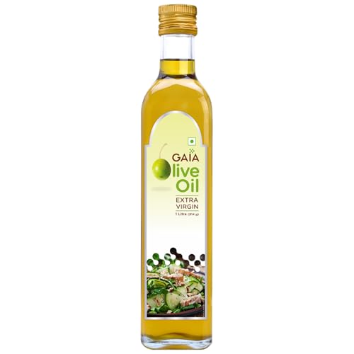 Image of GAIA Extra Virgin Olive oil 1 ltr Super Saver pack, Good for Health, Rich in monounsaturated fat, good cholesterol
