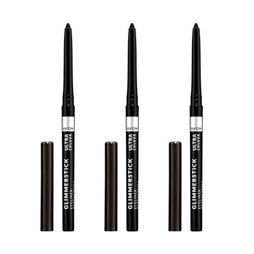Avon Glimmerstick Eyeliner Trio Cosmic Brown Soft-Glide Formula Bold and Intense Colour Waterproof Smudge-Proof Colour That Lasts All-Day Cruelty Free