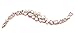 Mariell Rose Gold Plated Cultured Freshwater Pearl and CZ Bridal Statement Bracelet
