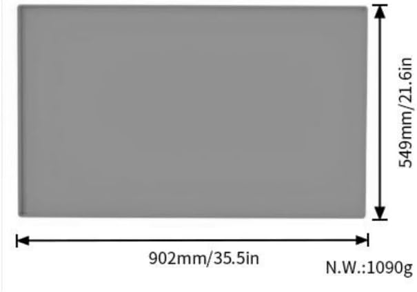 Miniatura 5 de Alfombrilla de silicona de 36 pulgadas para parrilla Blackstone de 36 pulgadas, resistente de 36 pulgadas, para parrilla de gas Blackstone de 36