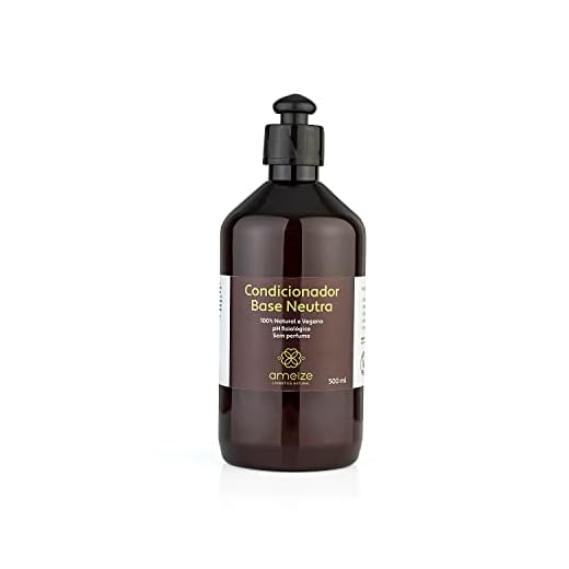 Ameize Condicionador de Cabelo Natural Vegano Sem Perfume 500 ml