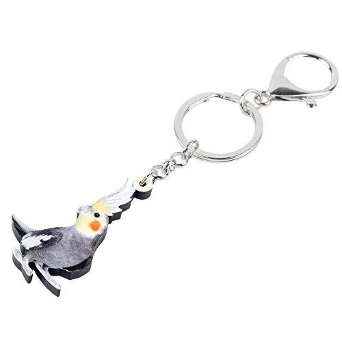 Preisvergleich Produktbild CCYUANG Schlüsselbund Acryl Vogel Schlüsselanhänger Schlüsselanhänger Mode Tierschmuck Frauen Mädchen Tasche Brieftasche Anhänger Dekoration