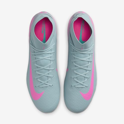 Nike Mercurial Superfly 10 Academy AG High-Top Soccer Cleats (FQ8329-301, Ocean Cube/Pink Blast)4
