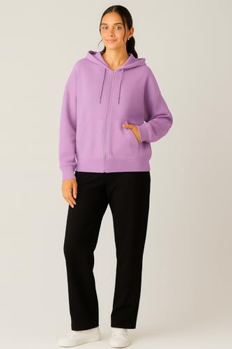Image of ADBUCKS Women's Oversized Winter Jacket Sweatshirts Casual Drawstring Clothes Zip Up Hoodie with Front Pocket Ii Womens Hoodies Ii