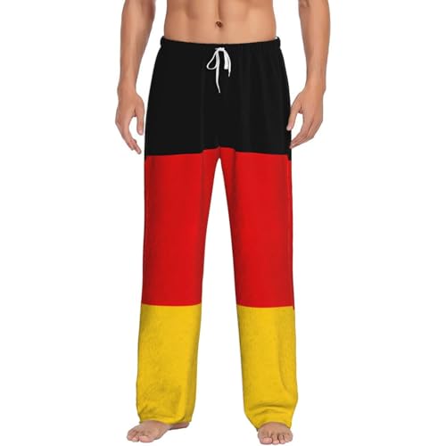 Pantalon de pyjama pour homme polaire chaud avec poches motif