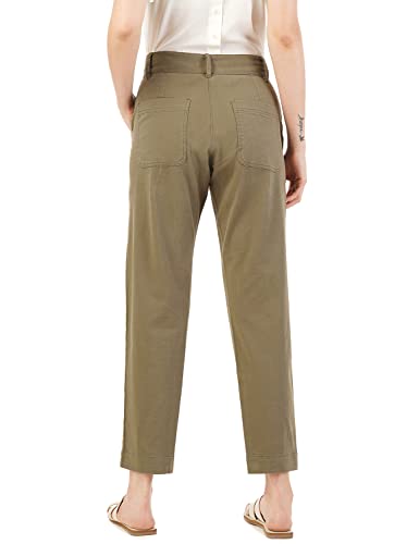Image of FYLTR Womens Regular Stretch Cotton, Comfortable, Soft Khaki Trousers