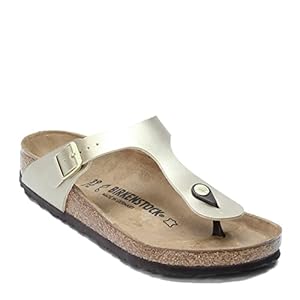 Birkenstock Gizeh Zehentrenner Damen Silber