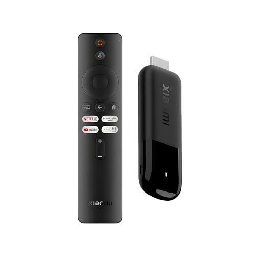 Xiaomi TV Stick 4K (2nd Gen) Streaming Media Player Device Google TV Cast Dolby Vision HDR10+ Atmos Dual Band Wi-Fi 6 with 360° Bluetooth Voice Remote Control