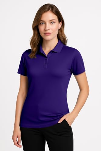 Image of Opna Women's Dry-Fit Golf Polo Shirts 3-Button Golf Polo's in 20 Colors XS-3XL Shirt