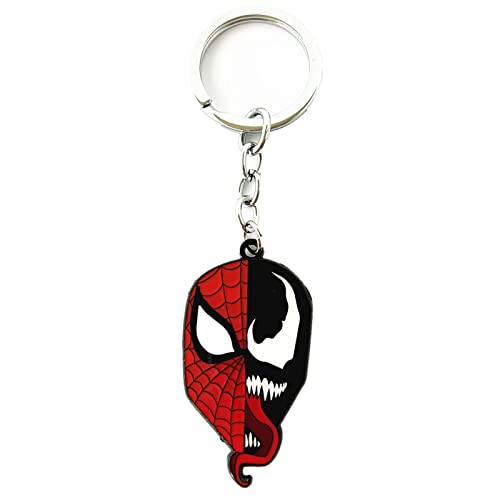 TV Movies Superhero Spiderma Venom Terror Llaveros Regalos para Hombres Mujer Niña, 1, Taille...