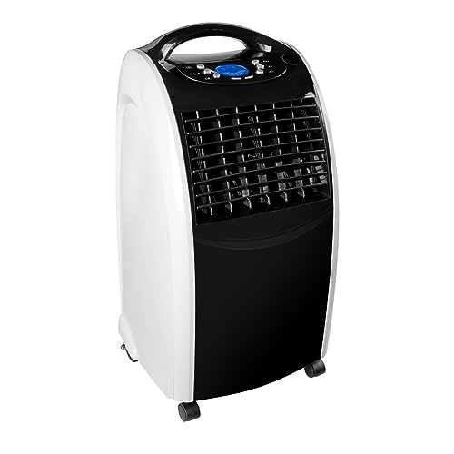 MEDION 3in1 mobiler Luftkühler mit Wasserkühlung (Luftreiniger Luftbefeuchtung, Ventilator mit Fernbedienung, 80 Watt Leistung, 6 Liter Wassertank, 4 Lüftermodi, Schlafmodus/ Timer, MD17830)