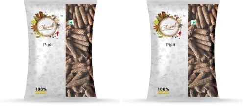 Image of Chounk Premium Pipli Long Pepper Whole - 100 Grams | Long Pepper Pippali, (Pipli,Pipal Badi, Pippali), Black Pepper, Whole Spices (Pack of 2)