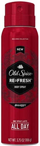 Old Spice Re-Fresh Body Spray, Swagger 3.75 oz (Pack of 10)