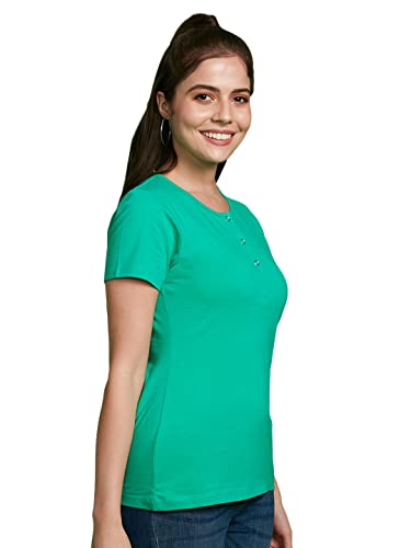 Image of Bewakoof Women's Solid Regular Fit T-Shirt