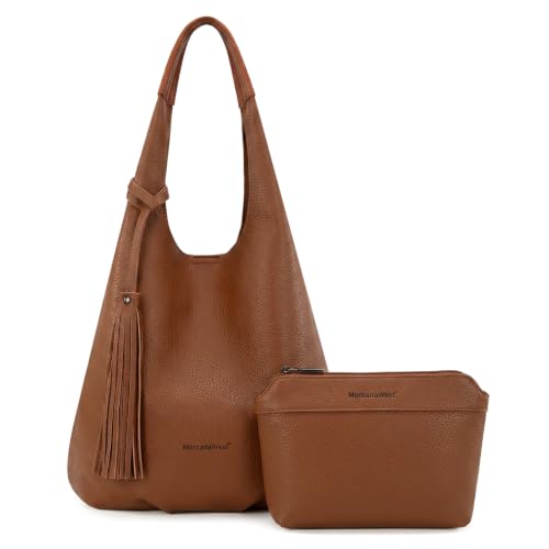 Montana West Hobo Bag for Women Handbags Crossbody Leather Purse Ladies Chic Shoulder Bag…, Mwc-128-brown