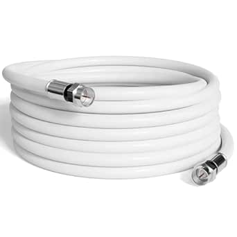 25ft RG6 Coaxial Cable – High-Speed Internet, TV & Satellite, Indoor/Outdoor, Dual-Shielded
