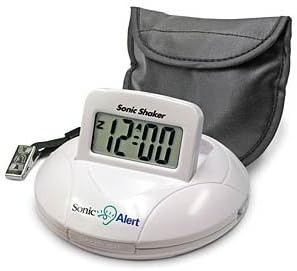 Amazon Com Shake Awake Vibrating Portable Travel Clock Home Kitchen