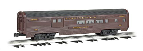 Williams by Bachmann Pennsylvania Tuscan Aluminum Luxury Liner Passenger 2 Car Add-On Train Set, 60'