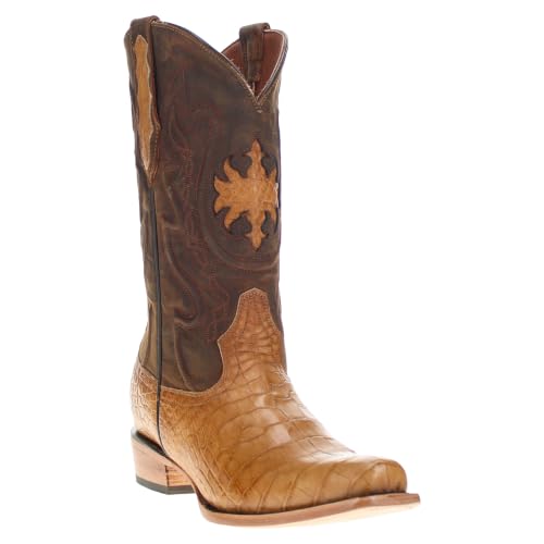 Image of Vaccari Men's Travis Genuine American Alligator Belly Leather Western Cowboy Boots