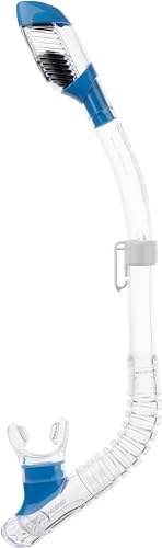 Cressi Schwimmschnorchel ES258820 in Transparent/Blau, Einheitsgröße