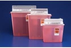Kendall Sharpstar Sharps Container With Counterbalanced Lid, 5 Qt., 20/cs