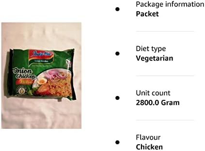 Nigerian Indomie Instant Noodle- Onion Chicken Flavor(pack of 40)