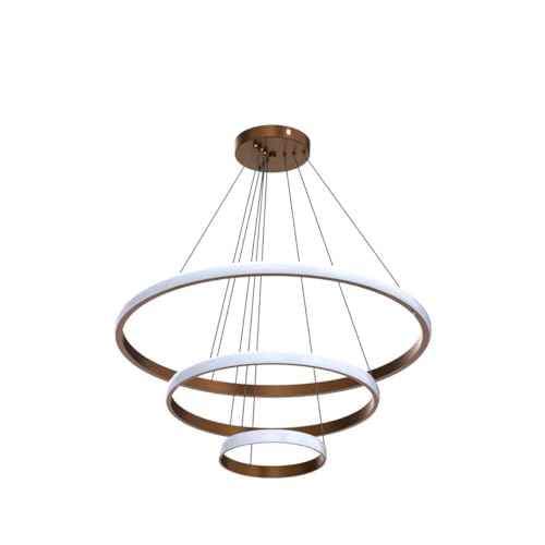 Image of Mahganya Metal Modern Ring Chandelier (3 Ring Light)