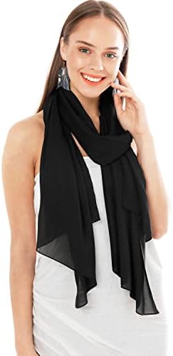 Sciarpa Di Seta Donna Silk Scarf - Scialle Leggero Vintage Per Spiaggia E Decorazione - Foto 13
