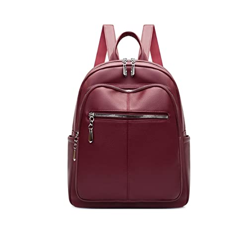ABBNIA Mochilas Informales de Cuero Genuino para Mujer, Bolsos de Mano, Bolsos de Hombro, Carteras y Bolsos de Mano.