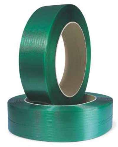 Polyester-/ PET-Umreifungsband, 15,5x0,84mmx1500lfm, geprägt, grün, Kern 406mm, Reißfestigkeit 570kp, 1 Rolle