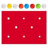 Team Games Lochplane – interaktive Gruppenaktivität, 200 x 145 cm großes Spielfeld aus Stoff, 8 Mehrfarbig abgestimmte Balancierbälle, gewebte Polyesterplane – für Parkspielplätze