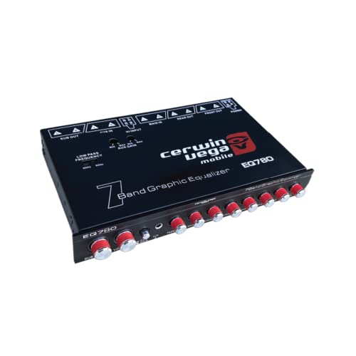 Cerwin Vega EQ-780 7-Band Car Audio Equalizer with AUX