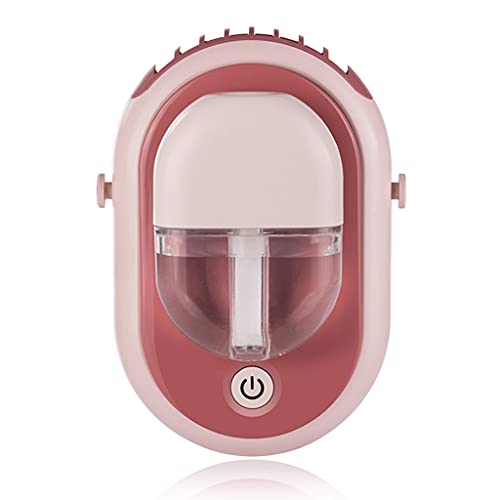 Ventilador de cuello mini recargable con pulverizador de bolsillo USB 2