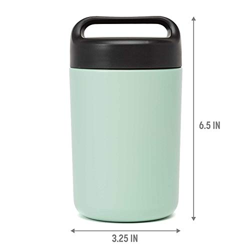 Goodful Double Wall Insulated Stainless Steel Food Jar, 16-Ounce, Sage