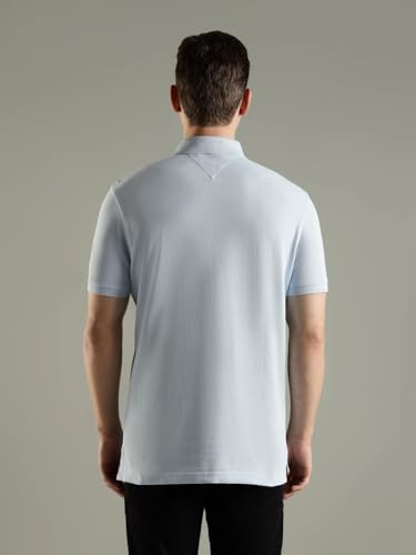 Image of Tommy Hilfiger Solid Regular Fit Cotton Polo T-Shirt