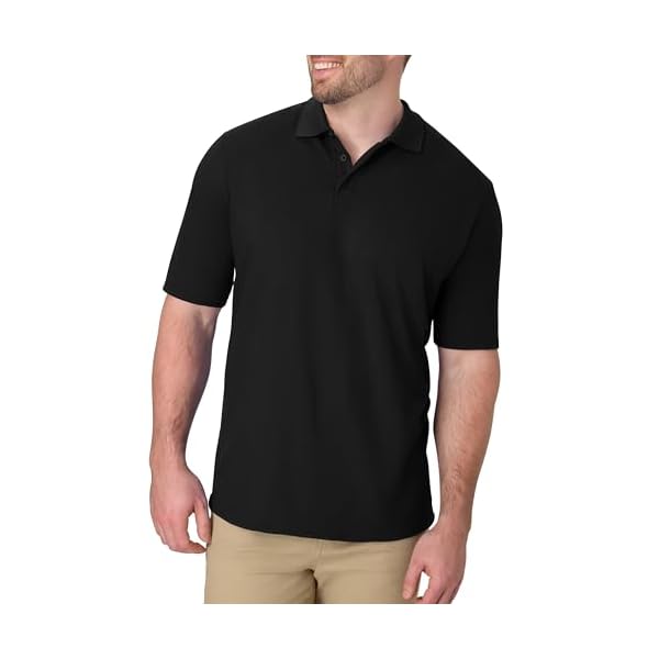 Hanes Men’s X-Temp Short Sleeve Polo Shirt, Midweight Men’s Shirt