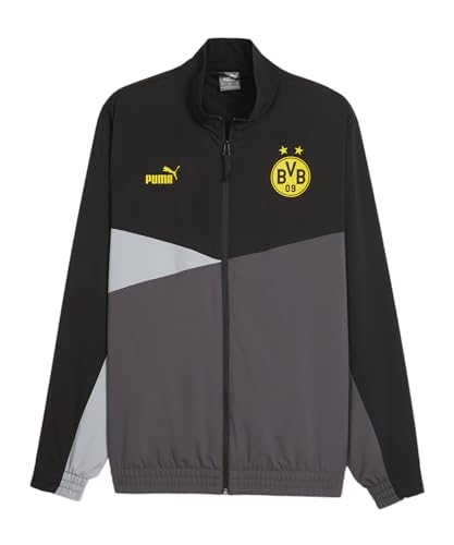 PUMA Replicas - Vestes - National BVB Dortmund - Veste de loisirs tissée - Gris noir - Taille M