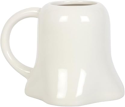 Something Different Wholesale Hey Boo Ghost Shaped Ceramic Mug - Spooktacular Halloween Mug for Witches Brew - Ghost Mugs, Halloween Mugs