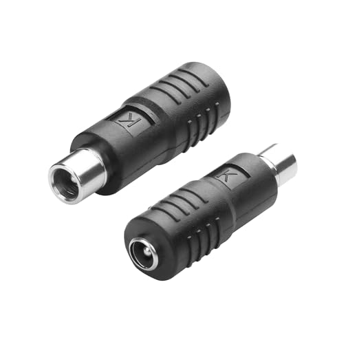 YAODHAOD DC5521 auf DC8020 Adapter, DC5521 5,5 mm x 2,1 mm Buchse auf DC8020 Stecker, Adapter, kompatibel mit Jackery für Solarpanel, Wohnmobil, tragbare Kraftstation, Solargenerator (2 Stück)