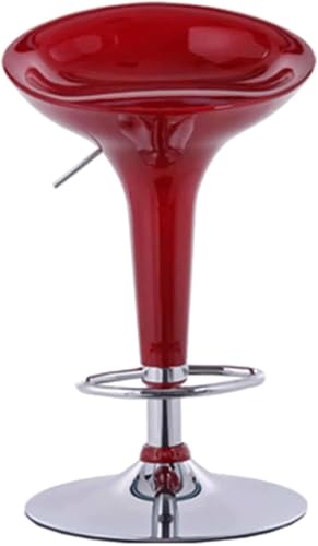 Silla de bar sin respaldo, altura ajustable de 60 a 80 cm, taburete giratorio de 360° para comedor, bistró o uso doméstico