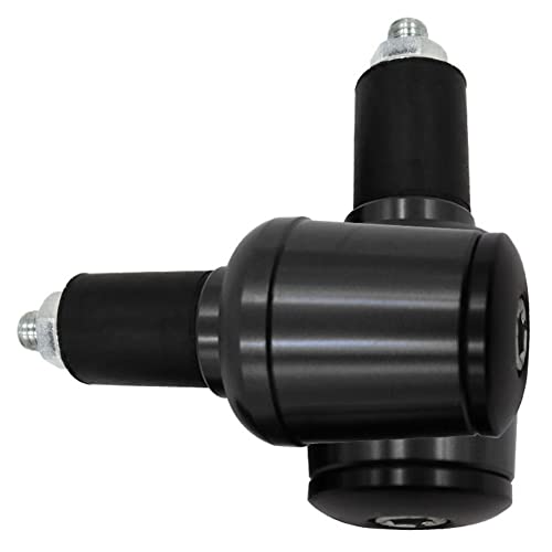 2 Piezas Tapón para Manillar De Moto, Enchufe del Manillar De La Motocicleta Enchufe De Mango Anti-caída Motocicleta Antivibración Bar Extremo De Tapón Pesos De Manillar, para Motos Y Bicicletas