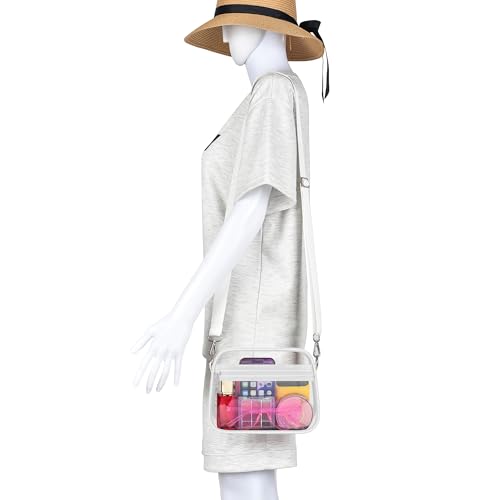 Image of Oraben Clear Bag for Stadium Events Clear Purse Stadium Bag Satchel Handbags for Sports Events Concerts Festivals | Stadium Approved