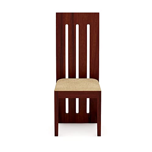 Image of Krishna Wood Decor Wooden Solid Sheesham Wood Dining Table 4 Seater Dining Table with Chair| Dining Table Set | Dining Room Furniture | Four Seater Dining Set | 4 Seater | Mahogany Finish