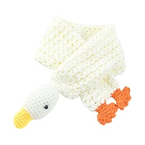 Yiqinzcxg Cartoon Entenmuster Gestrickter Kinderschal