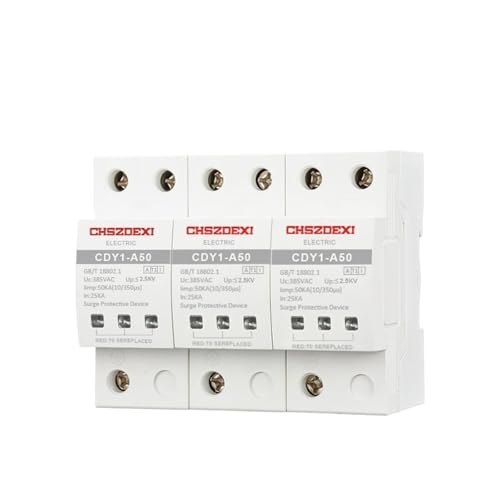 Parasurtenseur triphasé 3P 50KA pour test de premier niveau de type 1 10/350 µs