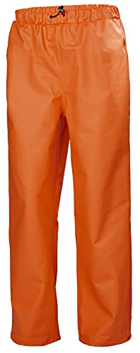 Image of Helly Hansen Workwear Gale Waterproof Rain Pants for Men, Elastic Waist | Snap Cuffs, Adjustable Fit Over Layers, Welded Seams, Machine Washable 40C, Waterproof Work Pants, For Fishing & Work