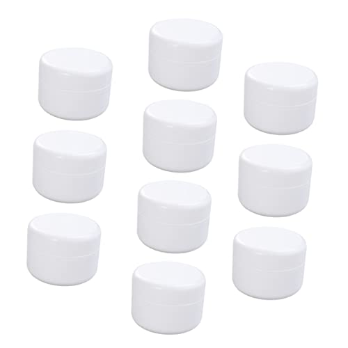 LRXIYODE 10Piezas Recipientes de Vacíos para Cosméticos Almacenamiento Tarros de Recargables para Lociones y Aceites Portátil para y Casa